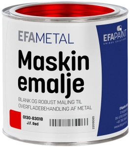 Maling & tilbehør, Esbjerg Paints Maskinemalje 3/4 ltr. rødbrun/orange Nordsten, EFApaint 1