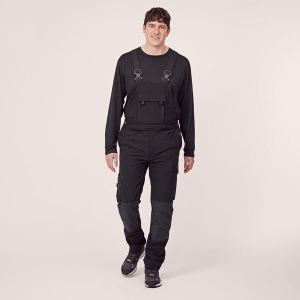 Work clothing & PPE, Dungarees, size 5XL UK:44, black, 4 Way Stretch, by Kramp, Kramp 2