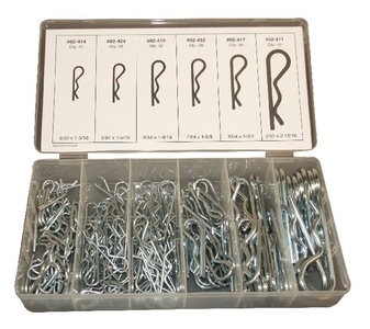 Linkage parts, R-clip assortment box 141pcs, Kramp 1