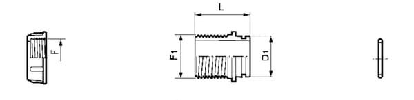Sprøjtedele, Overgang gevind 1 1/2" til o-rings studs, Arag 2