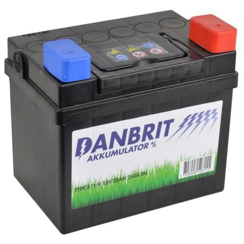Batteri 12n24-3a 12V med syre koldstartstrøm 250A + til - Danbrit - - Maykers.com