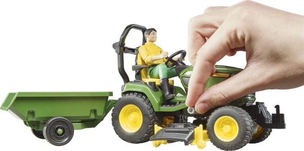 John Deere havetraktor med anhænger og gartner Bruder 4001702621049