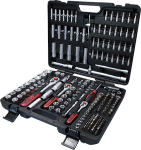 Tools, KS TOOLS 1/4" + 3/8" + 1/2" Socket set, 195 pcs, KS Tools 1