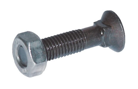 Tillage, Plough bolt & nut M10x80, round countersunk square neck, Kramp 1
