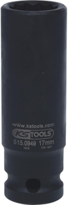 Tools, KS TOOLS 1/2" 12 point impact socket, long, 17 mm, KS Tools 3