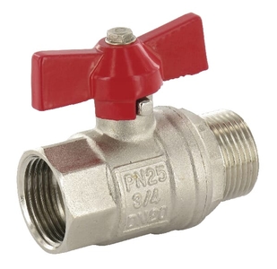 Vanding, Kugleventil med vingegreb 3/8" I/O, Unbranded 1