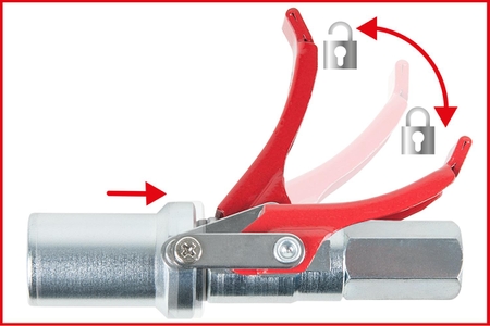 Værktøj, KS TOOLS Quick-Lock kobling for fedtpresser, 1/8", KS Tools 2