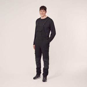 Work clothing & PPE, Dungarees, size 5XL UK:44, black, 4 Way Stretch, by Kramp, Kramp 7