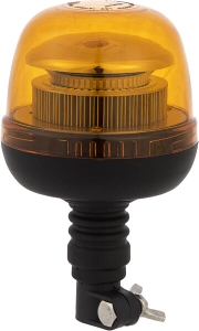 Gyrophare LED, 24W, 12-24V, ambre, montage sur poteau flexible, Ø 128mm  x215mm, Kramp - Kramp - 8719607206020